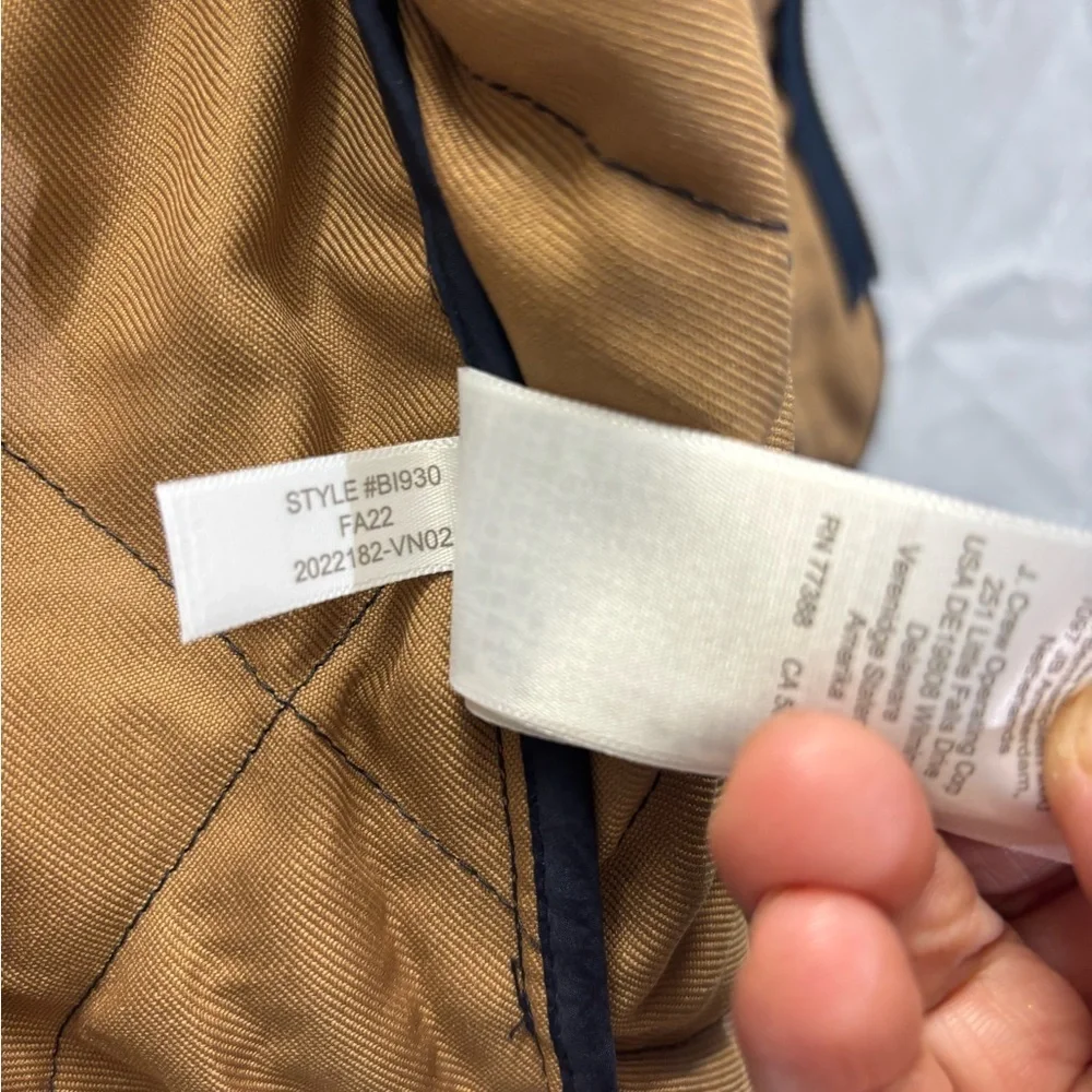 J. Crew Men's Quilted Blue Vest